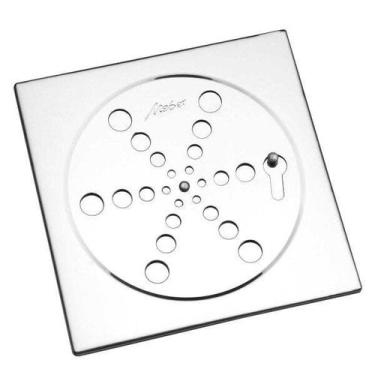 Imagem de Grelha Fecho Inox Quadrado 2410 C 10cm - Meber Metais