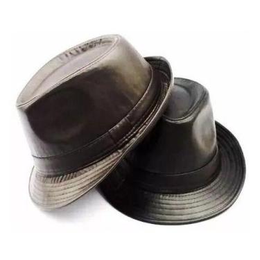 Imagem de Kit 3 Chapéu Fedora Michael Jackson Excelente - Mrvendas, 54, Marrom