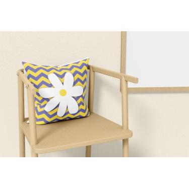 Imagem de Almofada com enchimento Margarida Chevron - Fabrika de Festa