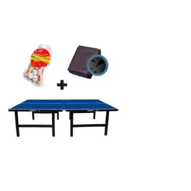 Imagem de MESA DE PING PONG MDP 18mm 1002 KLOPF + KIT completo klopf 5030 + Capa