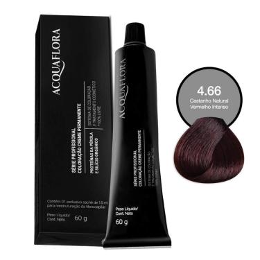 Imagem de Coloração Acquaflora 4.66 Castanho Natural Vermelho Intenso 60g