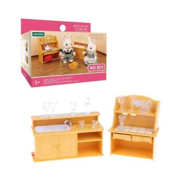 Imagem de Casa de Bonecas em Miniatura 1/12 - Família de Animais da Floresta com