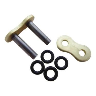 Imagem de Emenda Para Corrente Moto Rebitada Passo 530 C/Retentor Gold - Genéric