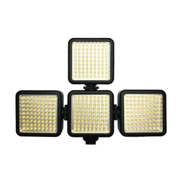 Imagem de kit iluminador Soleste W81 Mini Led Pra Câmera Luz Panel 6.5w com 4 le