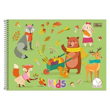 Imagem de Caderno Espiral Desenho (MEIA PAUTA) Capa Dura Sapeca Kids Menina/Meni