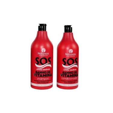 Imagem de Kit Sos Banho Vitamina Shamp + Cond Natureza Cosméticos