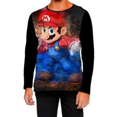 Imagem de Camiseta Manga Longa Ads Super Mario Luigi Mario boss 5 - Fabriqueta, 