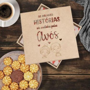 Imagem de Embalagem Presente Dia dos Avós Caixa em MDF 15x15x5 - Expresso da Mad