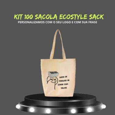 Imagem de 100 Sacolas Ecostyle Sack Personalizadas - All Time