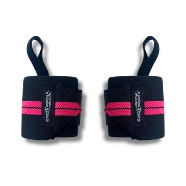 Imagem de Munhequeira Elástica ENDORFINA Cross Musculação Lpo academia, Rosa