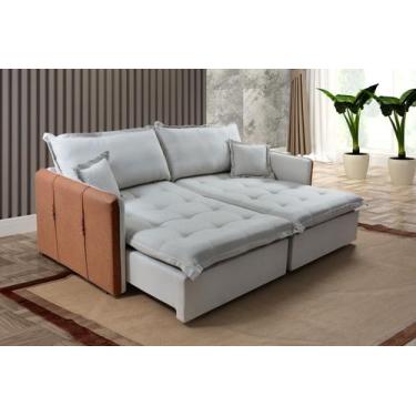 Imagem de Sofa cama suica - cor 26 cinza - BOARETO ESTOFADOS