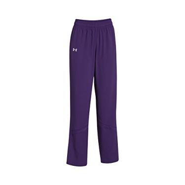 Imagem de Calça de tecido Under Armour feminina pré-jogo (M, roxa)