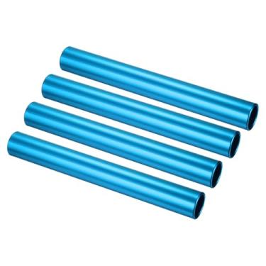Imagem de PATIKIL Bastões de Relé de Alumínio, 4 Peças Bastão de Eventos de Pista de Campo para Corrida, Ginásio, Equipamento de Pista e Campo Jogos de Aula Esportes ao Ar Livre Prática de Corrida, Azul