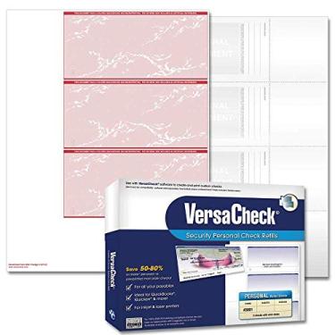 Imagem de VersaCheck Verificações seguras - 750 cheques de carteira pessoal ou comercial em branco - Blue Prestige S - 250 folhas formulário #3001-3 por folha