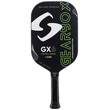 Imagem de Gearbox GX6 Control 221 g 3-15/40.6 cm Pá verde Pickleball de fibra de carbono