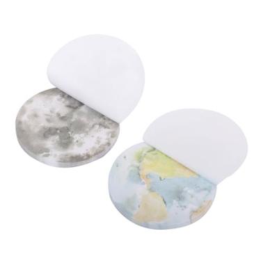 Imagem de Desk Tech Planet Sticky Notes, 7 cm x 7 cm, 2 blocos, 100 folhas/bloco - Bloco de notas autoadesivo para escritório, escola, vida diária