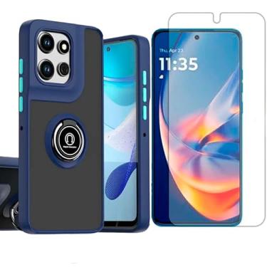 Imagem de GR Global Revolution, Capa Anel Para Motorola Moto Edge 50 Neo + Pelicula Hidrogel Cor:Azul