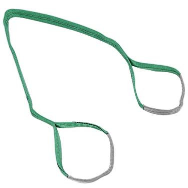 Imagem de Eslinga de Elevação Plana de Poliéster Resistente - Correia de Elevação Colorida para Cargas Pesadas - Disponível Em Tamanhos de 2m, 4m, 5m, 6m - Perfeita para Construção e Uso