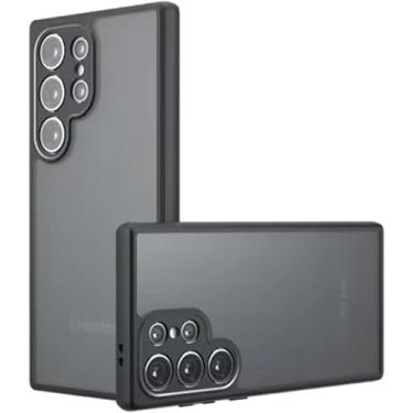 Imagem de Capa Capinha Case Premium Anti Impacto Fosca Preta Translúcida com Proteção de Câmera para Samsung Galaxy S24, S24 Plus, S24 Ultra 5G (S24 Ultra)