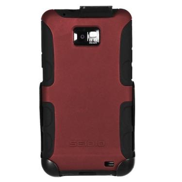Imagem de Seidio Capa e coldre BD2-HK3SSG2A-RD DILEX combo para uso com AT&T Samsung Galaxy S II/Samsung Galaxy S II (internacional) - Borgonha
