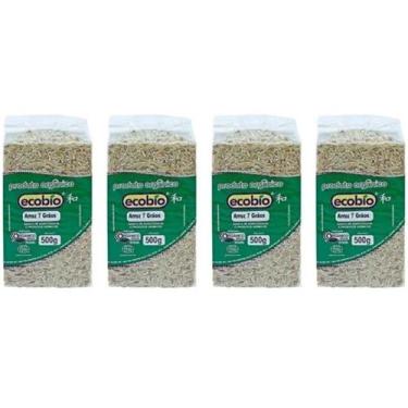 Imagem de Kit 4 - Arroz Orgânico Ecobio 7 Grãos Não Transgênico 2 Kg