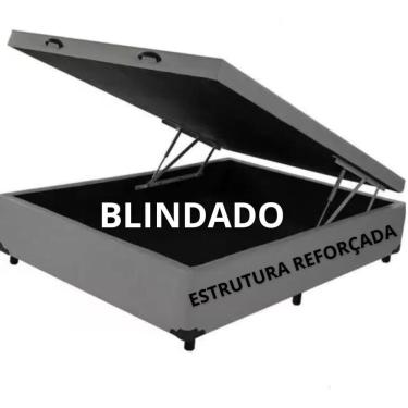 Imagem de Cama Baú Casal Padrão 1,38 x 1,88 c/ 48cm de altura - Blindado