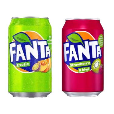 Imagem de Fanta Refrigerante  Importado 330ml - 2unid