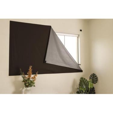 Imagem de Cortina Blackout De Painel Com Fecho Auto Contato 1,75x1,35 - Feffo Co