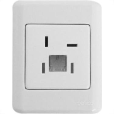 Imagem de Sistema Perlex Branca (Tomada Fone+Modulo) 3063Br