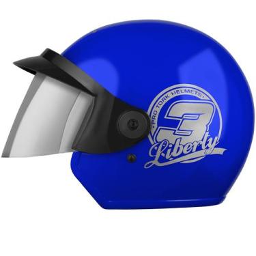 Imagem de Capacete Aberto Pro Tork Liberty 3 Solid Viseira Espelhada Masculino F