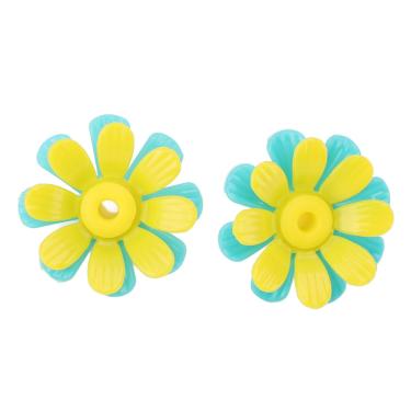 Imagem de 30pcs Substituição de Alimentador de Cores Vivas para ERS para Facilitar a Alimentação, Ideal para Uso do Jardim, Amarelo + Vermelho (Verde + amarelo (com núcleo amarelo))