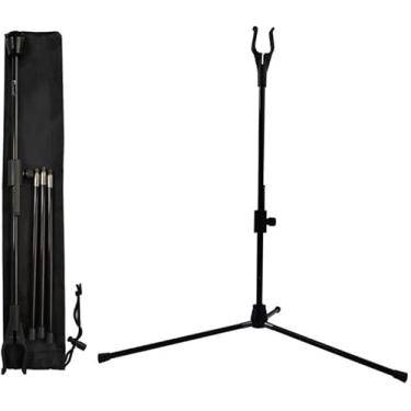 Imagem de YLS Suporte de arco recurvo para tiro com arco, suporte de arco leve de fibra de vidro para arco longo composto arco de remoção