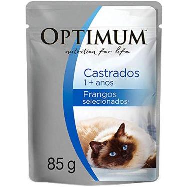 Imagem de Ração Úmida Optimum para Gatos Castrados Sabor Frango 85g - 1 unidade