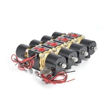 Imagem de DC 12V 200PSI 4F Válvula Solenóide de Grande Fluxo Manifold Compatível com Peças de Compressor de Suspensão a Ar