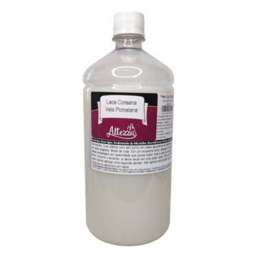 Imagem de Laca Coreana Para Vela de Porcelana 1000ml Altezza - Ceramic Candle, Verniz Alto Brilho, Efeito Porcelana, Seca Rápido, Sem Odor Pungente, Não Tóxica Base Água, Técnica Coreana, Para Velas Decorativas