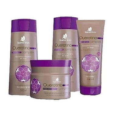 Imagem de Shampoo + Condicionador + Creme Pentear + Máscara para Cabelos Danific