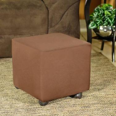 Imagem de Capa Puff Quadrado Estampada Envio 24h - Charme do Detalhe, Marrom