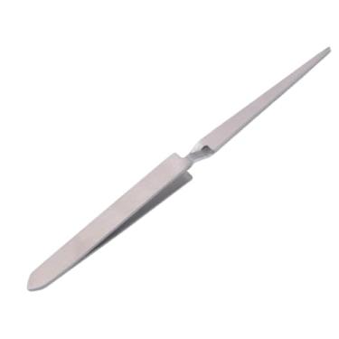 Imagem de Kokiya Falsa Pinça de unhas Tweezers Pincher de unhas Metal Metal Multifuncional Cruzed Clip Picking Tool Ferramenta de beliscão de unhas para Salon Home, Ponta Sem Alça de Madeira