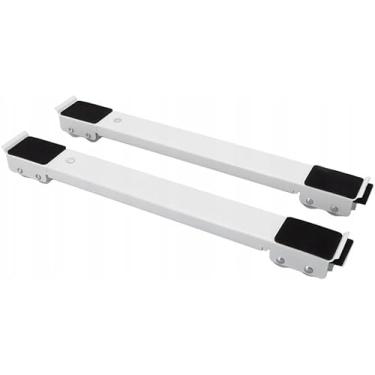 Imagem de Pés Suporte Com Rodinhas Para Maquina Lavar Geladeira, Frigobar, Fogão e Móveis