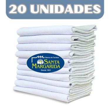 Imagem de  Kit 20 Panos Prato Grande Liso Santa Margarida Atacado SM08