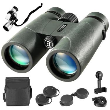 Imagem de Binóculos tcxdg HD 10x42 com adaptador de telefone e monóculos