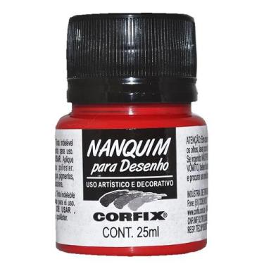 Imagem de Tinta Nanquim Corfix 25ml - 25021, 313 - VERMELHO FOGO