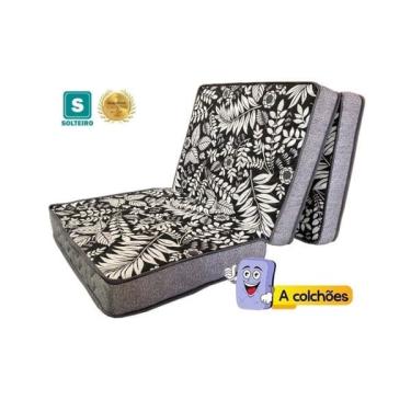 Imagem de Colchão Dobrável Solteiro Espuma D23 Belos Sonhos 14x78x188