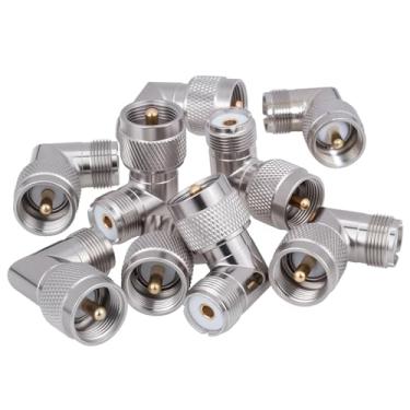 Imagem de Conectores coaxiais PL259, pacote com 9, adaptador de conector coaxial macho para fêmea PL259 UHF para antena de rádio amador CB