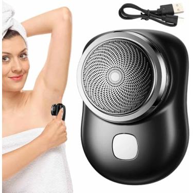 Imagem de Mini Barbeador Portátil Elétrico Recarregável USB, á Prova D`água, Laminas Especializada em Barba Dura, Compacto Lavável para Viagens Negócios, Escritório, Carro.