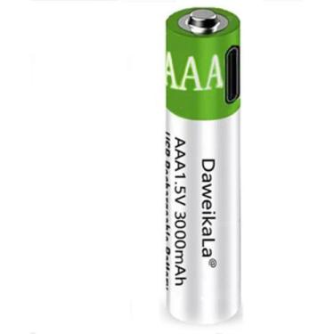 Imagem de Pilha Aaa 1,5v 3000mah Usb Recarregável Com Cabo - Daweikala