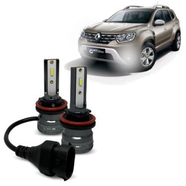 Imagem de Par Super Led Rayx Duster 15 À 19 Farol Alto Baixo E Milha