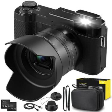 Imagem de Câmera digital novzzovaz 5K 64MP com zoom óptico de 5X e bolsa