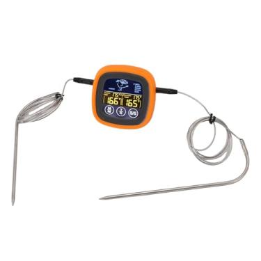 Imagem de Termômetro de Carne Termômetro de Carne de Toque Termômetro Digital para Grelhar e Tabagismo, 2 Sondas Termômetro de Carne para Cozinhar Acessórios de Carne de Peixe de Peru