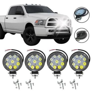 Imagem de Farol De Milha Led Universal Caminhonete 6000k 4 Unidades - Autovex